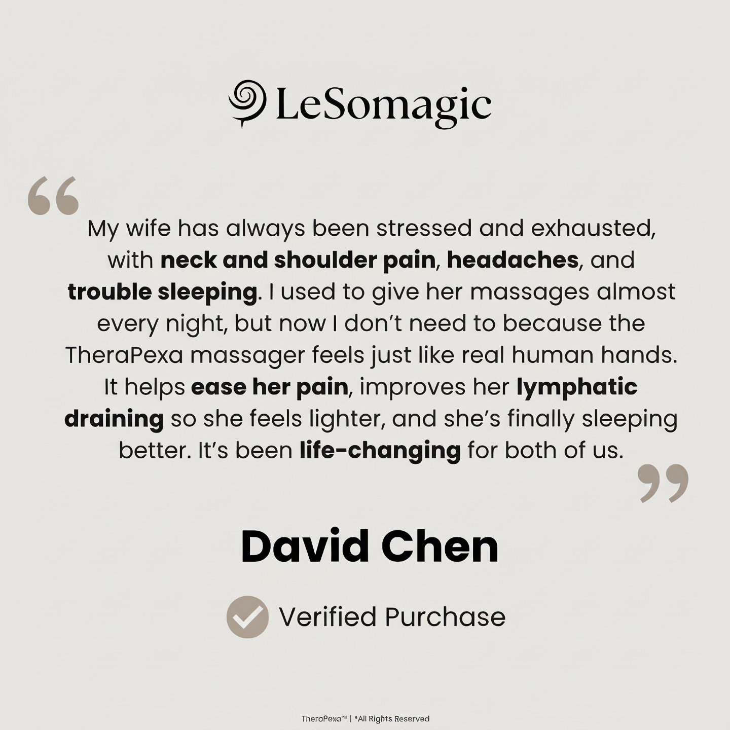 Lesomagic™ True Relief Neck Massager