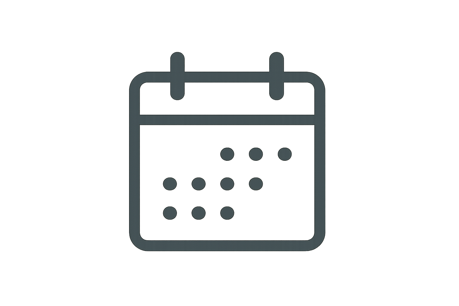 Revise. Simplify the calendar icon