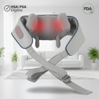 LeSomagic True Relief neck and shoulder massager in grey with adjustable straps