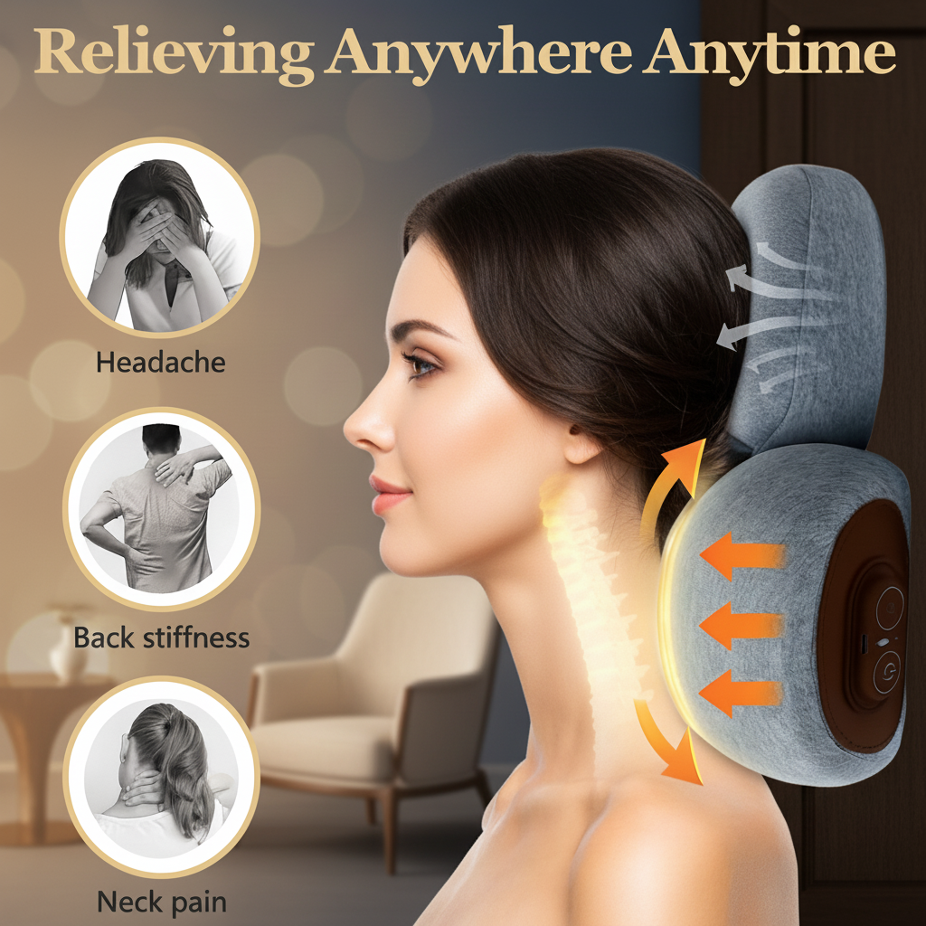Lesomagic™ RestTherapy Traction Massager Pillow
