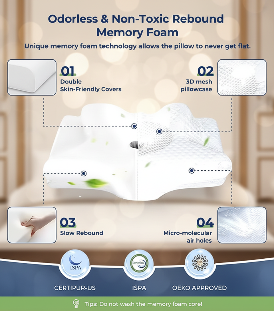 Lesomagic™ SweetDream Ergonomic Pillow