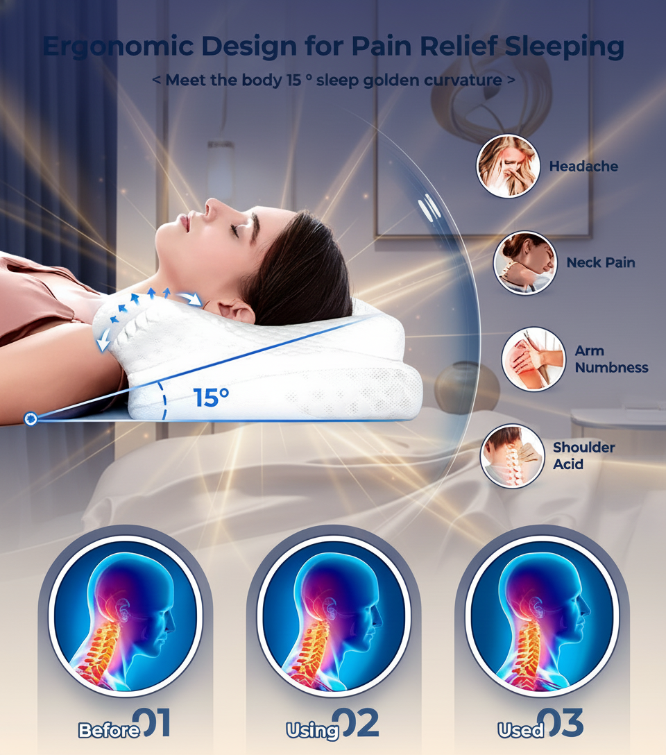 Lesomagic™ SweetDream Ergonomic Pillow