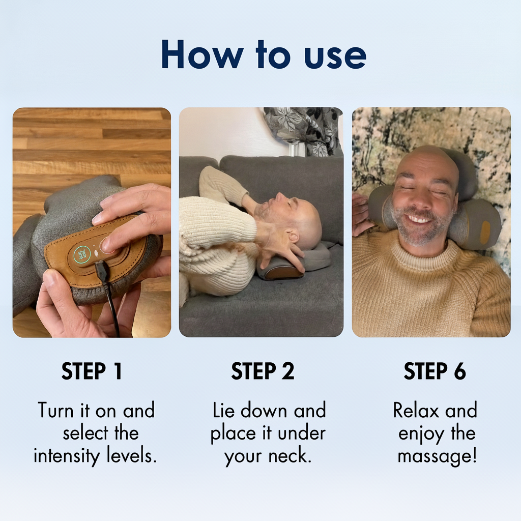 Lesomagic™ RestTherapy Traction Massager Pillow