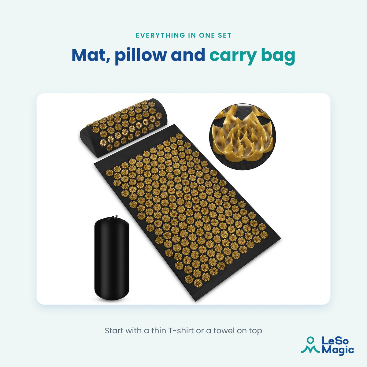 LeSomagic Acupressure Mat Set – image 3