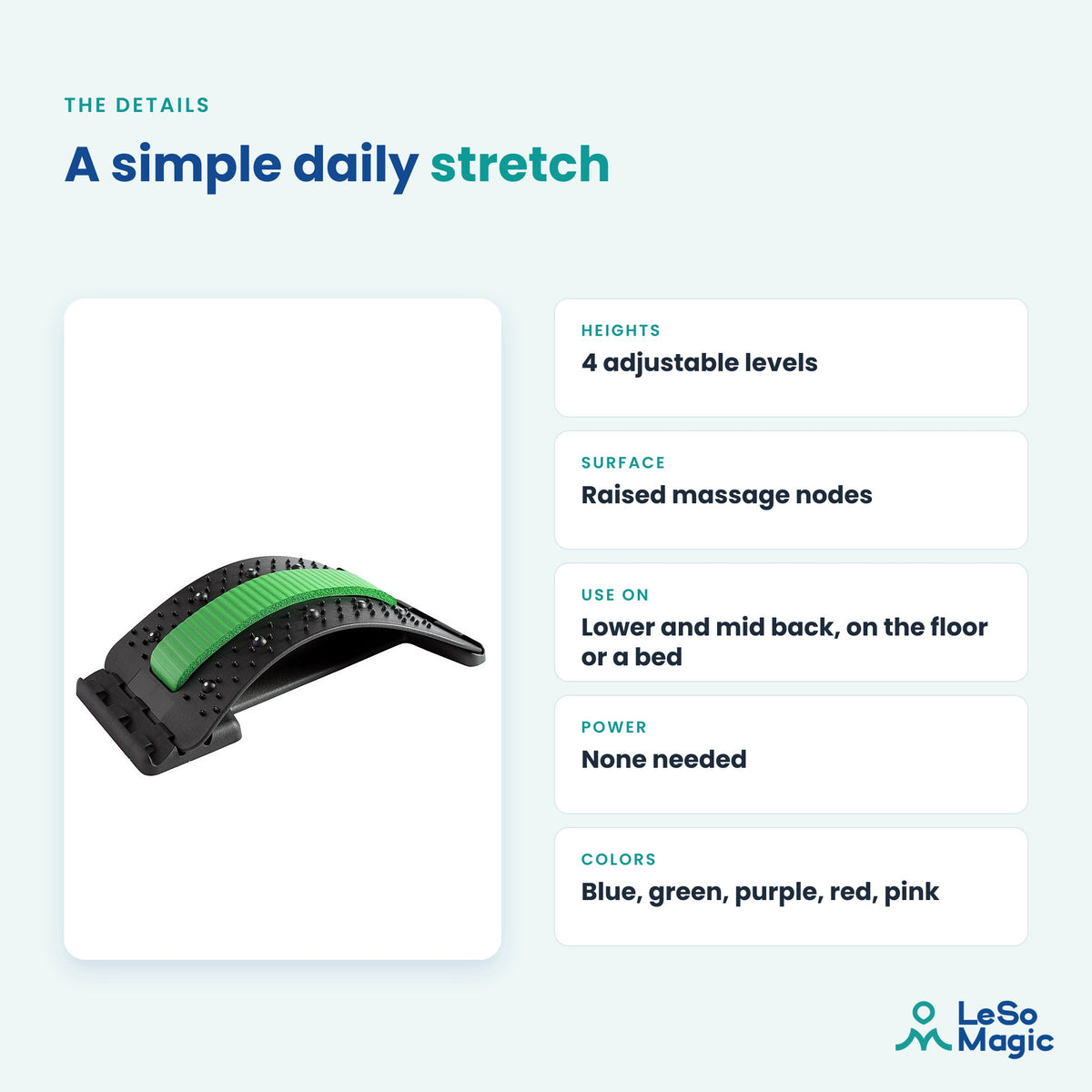 LeSomagic Arched Back Stretcher – image 4