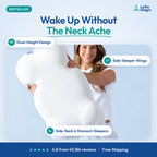 LeSomagic Cloud Alignment Pillow, dual-height ergonomic memory foam pillow