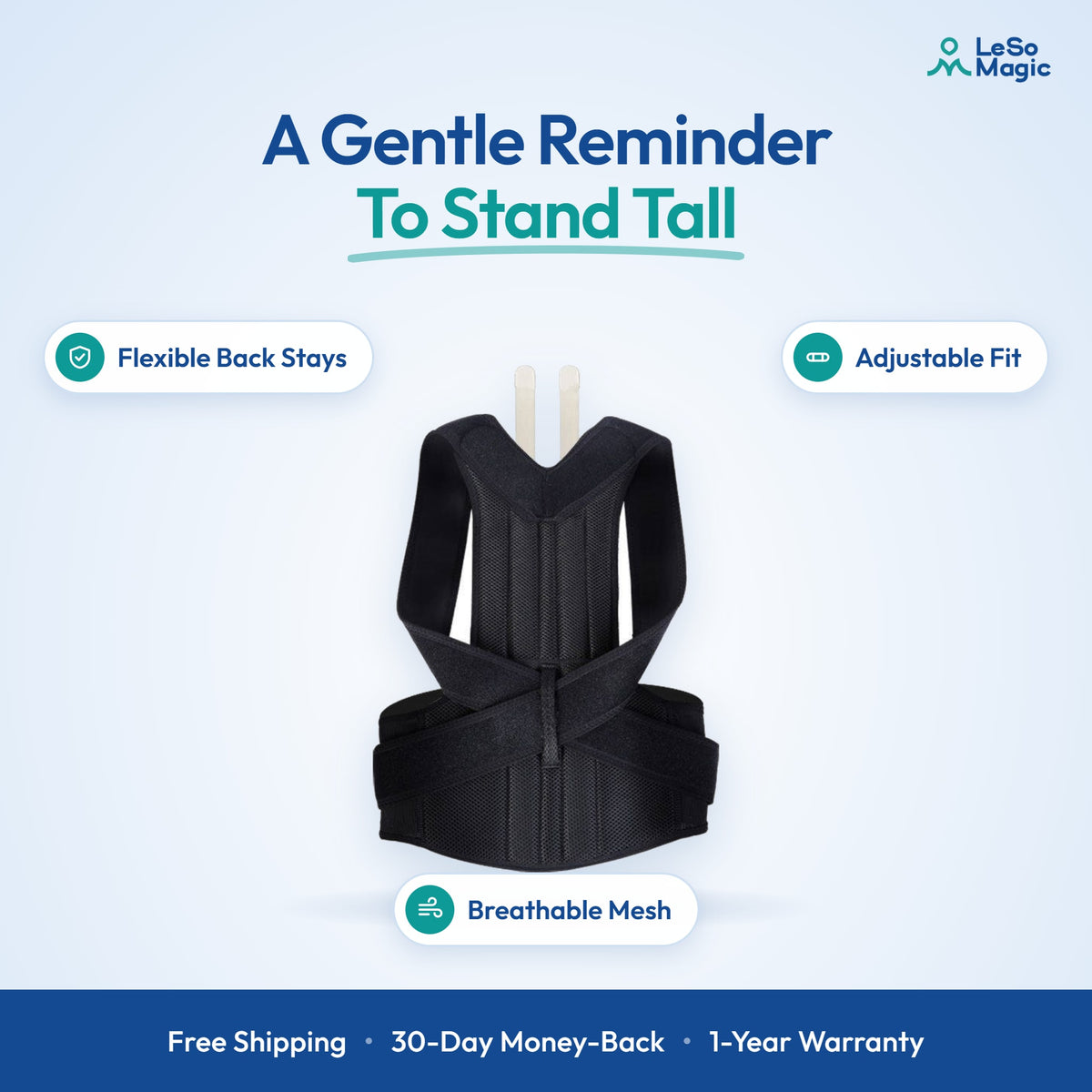 LeSomagic Posture Support Brace