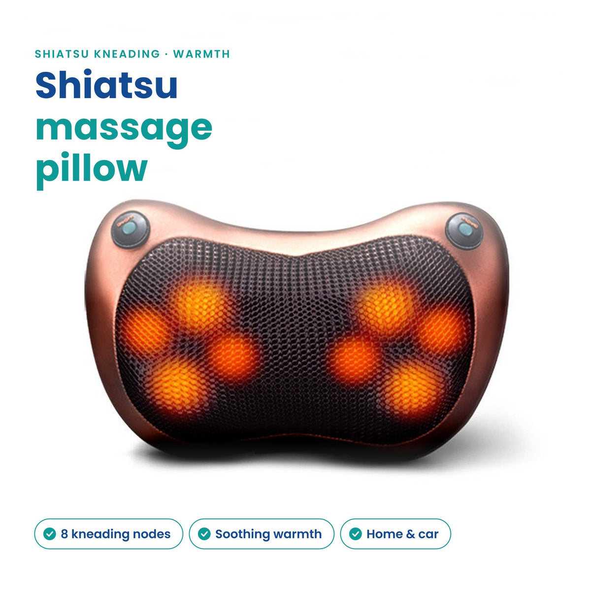 LeSomagic Shiatsu Massage Pillow with Heat – image 1