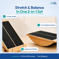 LeSomagic Slant Board Duo with curved balance board