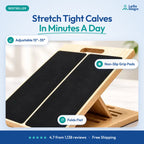 LeSomagic adjustable wooden slant board for calf stretching