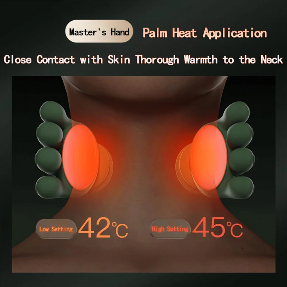 HandGrip Heat & Knead Neck Massager
