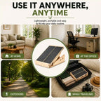LeSomagic Slant Board Duo slant board used at home, at the office, outdoors and packed for travel