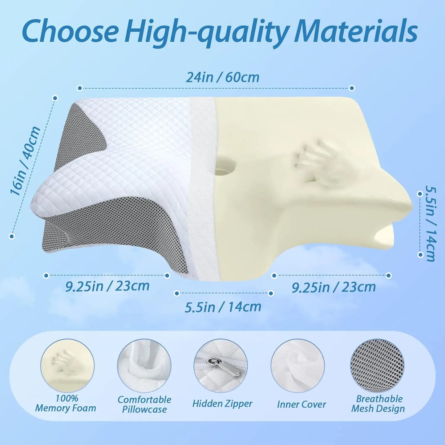 LeSomagic Cervical Memory Foam Pillow