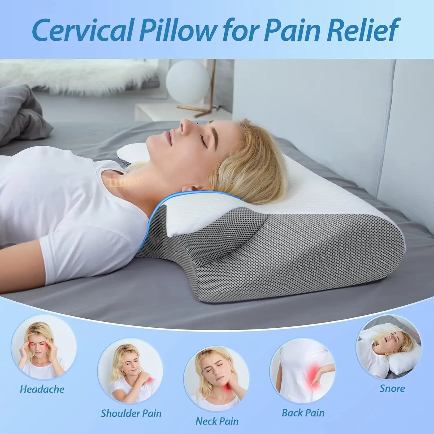 LeSomagic Cervical Memory Foam Pillow