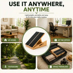 LeSomagic Slant Board 2.0 slant board used at home, at the office, outdoors and while traveling